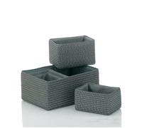 Kela Paniers de rangement Rimossa 21783 – Lot de 5 Gris