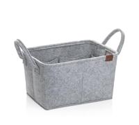 kela Panier Fay, Feutre, Gris Clair, Anse de Transport, 24462, 35.0x25.0x20.0cm