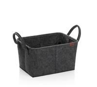 kela Panier Fay, Feutre, Gris foncé, Anse de Transport, 24463, 35.0x25.0x20.0cm