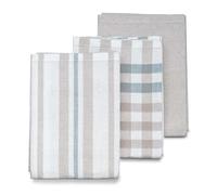 kela PASADO Lot de 3 torchons de cuisine, en coton, 65 x 45 cm, absorbants, pour la cuisine et la maison
