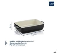 KELA Plat de service et de cuisson Malin céramique gris clair 32 0x19 0x6 5cm KL-15292