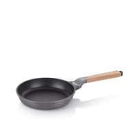 kela Poêle à frire 24cm VITANA, petite poêle à frire à induction, recyclable, poêle avec Oil Control System, fonte d'aluminium revêtue, poignée en bois de hêtre