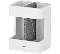 KELA Porte-brosse à dents Blanc Mat & Aspect Pierre - Cube