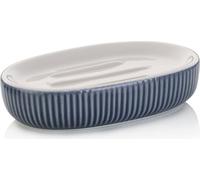 KELA Porte-savon en céramique Ava bleu fumé 13,5x8,5x3,0cm KL-24424