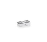 KELA Porte-savon en cubepolyrésine blanc KL-23691
