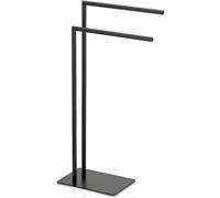 kela Porte-serviettes Style métal noir & acier inoxydable hauteur env. 81 cm