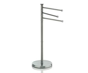 kela Porte-Serviettes Vertical 85,5cm, pivotant, Porte-Serviettes avec 3 Barres Porte-Serviettes, Swing, Acier Inoxydable Mat