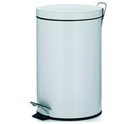 Kela poubelle à pédale Cornell 10929, métal, 12 L, revêtement blanc
