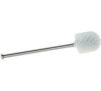 Kela Balai-brosse WC Pulcro 18964 – acier inoxydable, brosse blanche, diamètre 7,5 cm