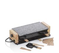 KELA Raclette/Stone Bedretto Granite noir 8 personnes 49,0x20,5x12,5cm KL-16626