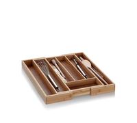 kela Range-couverts en bambou pour tiroirs 28,5-39 x 34 x 5 cm, extensible, insert à tiroirs avec 5 ou 7 compartiments, KALMA, organiseur de tiroirs pour la cuisine