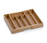 kela Range-couverts en bambou pour tiroirs 28,5-39 x 34 x 5 cm, extensible, insert à tiroirs avec 5 ou 7 compartiments, KALMA, organiseur de tiroirs pour la cuisine
