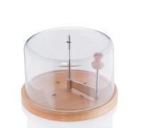 kela Rabot à Fromage Rond avec Capot 16 x Ø 22cm, racloir à Fromage, girolle, Rabot à Chocolat, PLANUM, Bois de hêtre