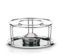 kela Réchaud à Fondue au Fromage avec brûleur à pâte Maxi, réchaud en métal chromé pour Fondue, récipient pour pâte à brûler, Chauffe-Plats