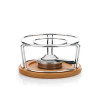 Kela Keuken rechaud Natura 21,5 x 11,5 cm acier inoxydable argenté/marron