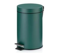 kela Seau à cosmétique vert 3l, poubelle à pédale en métal pour la salle de bain, poubelle de salle de bain avec seau intérieur et anse, MONACO, vert alpin mat