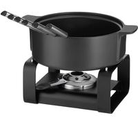 kela Service à fondue au fromage Roman Céramique, noir, 9 pièces (1 set)