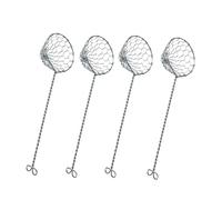 kela Set de 4 passoires à Fondue Tamis, Passoire à Fondue en Acier Inoxydable 22,5 cm, Acier Inoxydable 18/10, Accessoires pour Hot Pot, Panier à Fondue pour légumes, Poisson et Viande