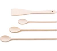 Kela Set de cuillères de cuisine Maribor bois de hêtre 4pcs 25 - 35cm, 17253