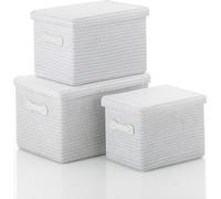 KELA Set de paniers RIMOSSA 3 pcs blanc KL-21672