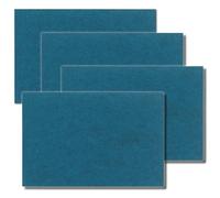 Kela 390194 Set de Table Felia Feutre Bleu Pétrole 45 x 30 x 2 cm 4 Pièces