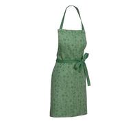 Kela Tablier de cuisine Cora 80 x 67 cm 100% coton motif floral vert lavable à 40° C