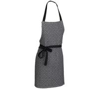 KELA Tablier gianna carreaux - 80 x 67 cm - Noir