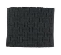 kela Tapis de Bain antidérapant 55 x 65 cm Leana, Tapis de Salle de Bain Gris, Lavable, 100% Coton, Tapis de Bain Aspect tressé, Gris Granit