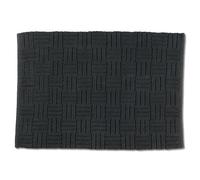 kela Tapis de Bain Leana, 100 cm x 60 cm, 100% Coton, Gris Granite, antidérapant, Lavable à 30° C, adapté au Chauffage au Sol, 23517