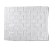 kela Tapis de Bain Leana, 65 cm x 55 cm, 100% Coton, Blanc, antidérapant, Lavable à 30° C, adapté au Chauffage au Sol, 23525