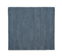 kela Tapis de Bain Megan, 65 cm x 55 cm, 100% Coton, Bleu fumé, antidérapant, Lavable à 30° C, adapté au Chauffage au Sol, 24700