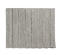 kela Tapis de Bain Megan, 65 cm x 55 cm, 100% Coton, Gris argenté, antidérapant, Lavable à 30° C, adapté au Chauffage au Sol, 23584