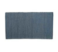 KELA Tapis de bain Miu mélange coton/polyester bleu fumé 100,0x60,0x1,0cm