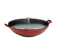 Kela 11947 Calido Wok Fonte Émaillée Rouge Diamètre 36 cm 4 L