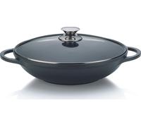 Kela Wok Kerros 32 cm fonte d'aluminium avec couvercle
