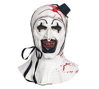 keland Terrifier Art The Clown Mask Masque de Joker en Latex pour le Costume de Cosplay (Blanc-001)