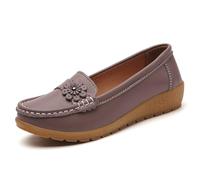 Kelandoom 2026 Baskets D'Été pour Femme Chaussures Décontractées Basket Compensée Confort Confortable Mousse À Mémoire De Forme Sabot Jardin Sandale Cuir Pantoufles Plage (Light Violet,37.5)