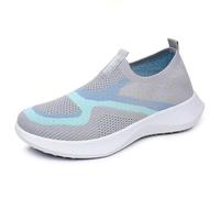 Kelandoom Basket Femme Casual Confort Jogging Chaussures Printemps Sneakers Ete Pieds Larges À Plateforme Tennis De Marche Respirant Amortissement Accru des Pas Cher 2026 (Grey,37)