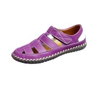 Kelandoom Baskets Femme Chaussure Mules Bout Ouvert Plateforme Sandale Orthopedique De Danse Compensées Confortable Ete Chaussures Marche À Tongs Plage Et Claquettes Piscine (Purple,38)
