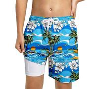 Kelandoom Bébé Garçon Tout-Petit Maillot De Bain Short Natation/Plage/Surf À Taille Élastique Séchage Rapide Piscine Publique Enfant Grande Long Garcon Slip Boxer (Multicolour,11-12 Ans)