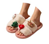 Kelandoom Chausson Femme Confort Pantoufles en Mousse À Mémoire De Forme Hiver Accueil Slippers Chaussures Maison des Madame Doublure Fourrure Confortable Mousses Mules