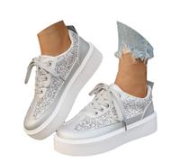 Kelandoom Chaussure Femme&Basket Femme Sabot Confortable Sandales Compensées Chaussures De Course Basket Sport Slip on pour Sneakers Ete Tong Florales Tongue Plates Flip Flop (Silver,37.5)