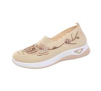 Kelandoom Chaussure Orthopédique Femme Mules À Talon Sandale De Marche Randonnee Baskets sans Laçage pour Femmes Chaussures Orthopediques Tong Florales Tongue Plates Flip Flop (Khaki,39)