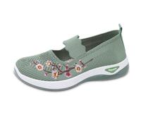 Kelandoom Chaussures Orthopediques Femmes Basquette De Marche Printemps Sneakers Pied Extra Larg Pantoufles Sport Ete Mode Et pour À Plateforme Semelle Antidérapante (Vert,38.5)