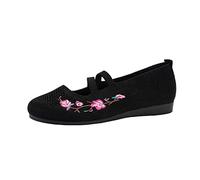 Kelandoom Chaussures Orthopédiques pour Femme Confort Baskets Confortable Ete De Marche À Plateforme Mules Et Sabots À Sandales Respirant Amortissement Accru des Pieds Pas Cher (Le Noir,38)