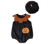 Kelandoom Costume Bebe Halloween,Déguisement Petite Citrouille De d'halloween pour Enfants Halloween Cosplay Garcon Deguisement Fille Malefique Déguisement 14 Ans Citrouilles (Le Noir,0-3 Mois)