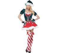 Kelandoom Costume Père Noël Grande Taille Deguisement Noel Robe Noel Femme Chic Et Elegante Costume De Père Noël De Luxe Pour Adulte Chemise De Nuit Robe De Cocktail Vintage