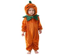 Kelandoom Déguisement Bebe Halloween Unisexe Barboteuse Fille 1 Mois Ensembles Bébé Garçon Orange Citrouille Costume Enfant Scream Deguisement Chucky Imprimé Chauve Souris (Orange #2,12-24 Mois)