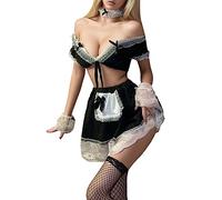 Kelandoom Déguisement Fée Verte Sexy Femme Tenue Infirmiere Cosplay Nurse Costume Nuisette XXL Uniforme Police Robe Servante Médiévale Soutien-Gorge
