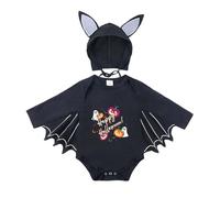 Kelandoom Déguisement Halloween Enfant,Costume Chauve Souris Bebe Deguisement Fille Garçon 14 Ans Costume Enfant Déguisements pour Bébés Cape À Capuche Capes De Cosplay (Le Noir,12-18 Mois)